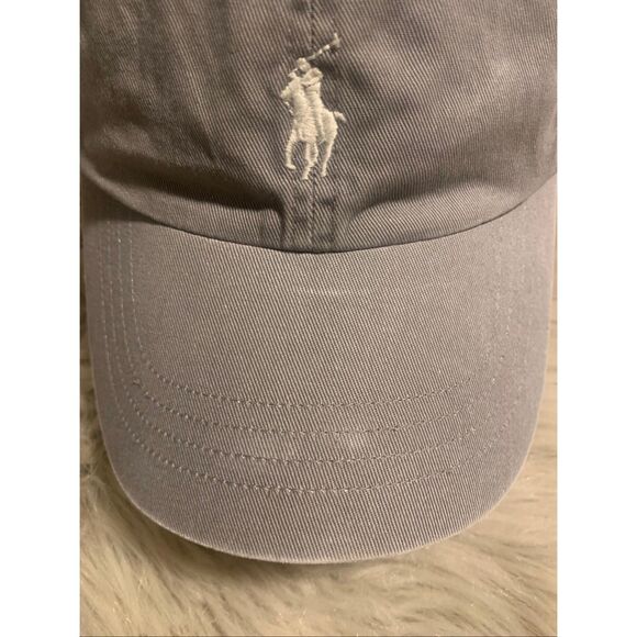 Polo Ralph Lauren Gray and White Logo Hat - Picture 7 of 8